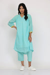 SMOCKEY SHOULDER KURTA SET OF-2