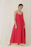 SLEEVELESS MAXI DRESS (RED)