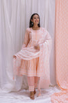 PEACH SHORT ANARKALI KURTA SET OF-2
