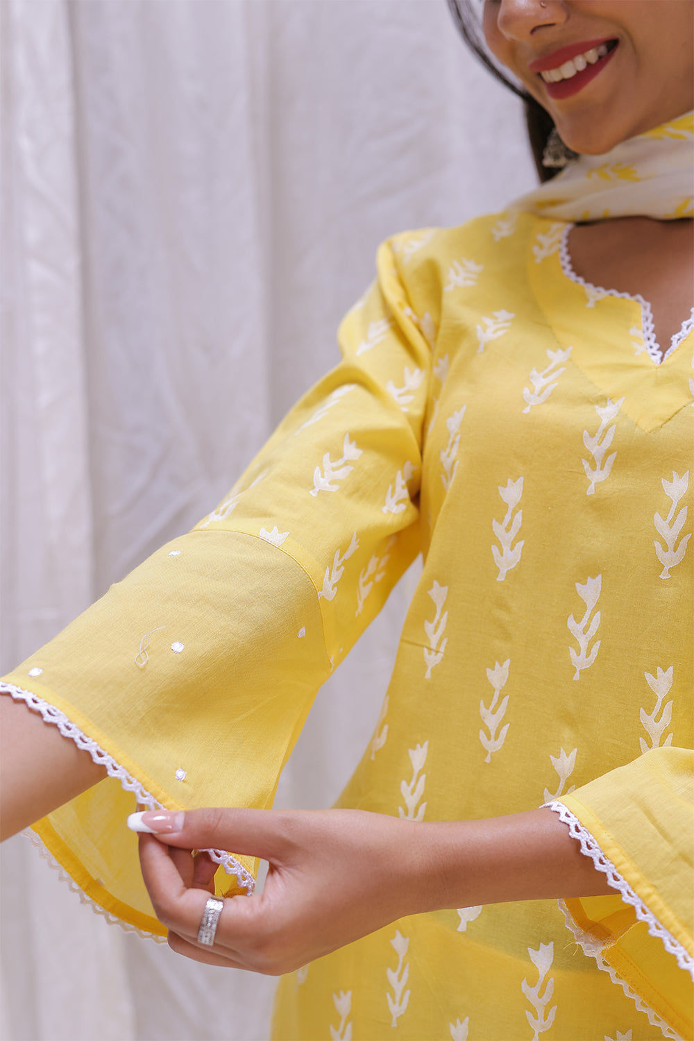 YELLOW KURTA SET OF-2