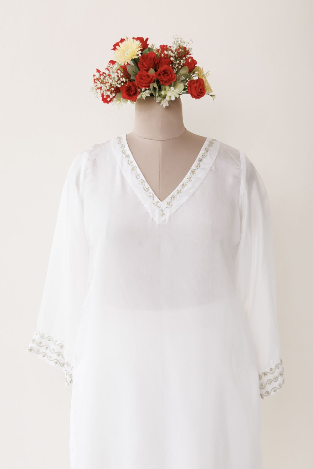 V' NECK KURTA SET OF-2
