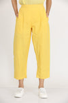 SOLID YELLOW STRIGHT PANTS
