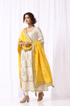 YELLOW SILK DUPTTA