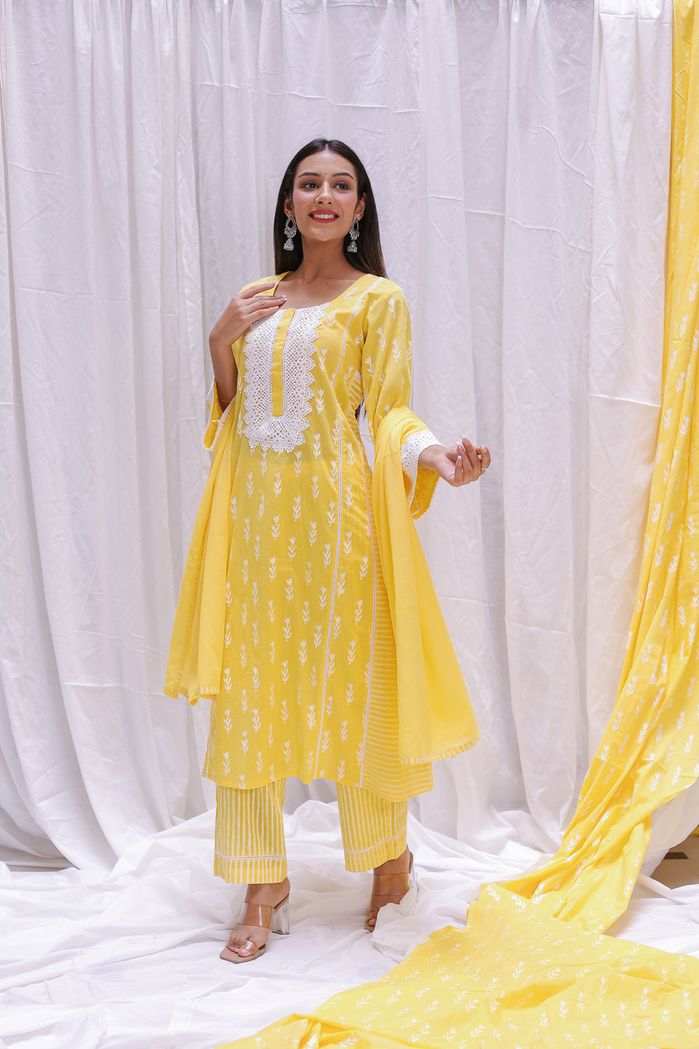 SIDE PANEL STRIP KURTA SET OF-2