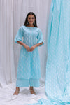 BROAD SRTIP SLEEVES KURTA SET OF-2