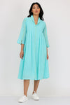 BOX SPLIT COLLAR DRESS