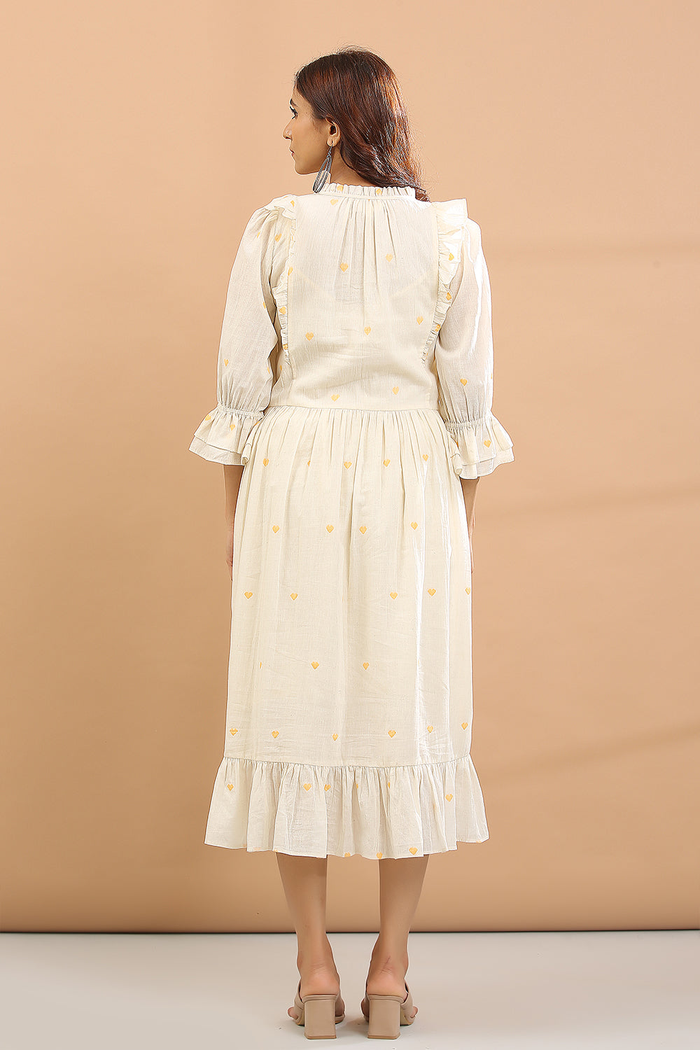 FRILL DRESS(YELLOW HEART)