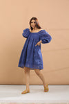 SHORT DRESS(BLUE BASE)