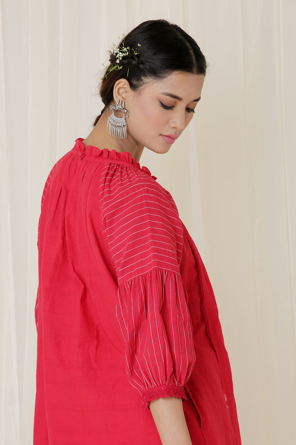 RAGLAN SLEEVE DRESS (RED)