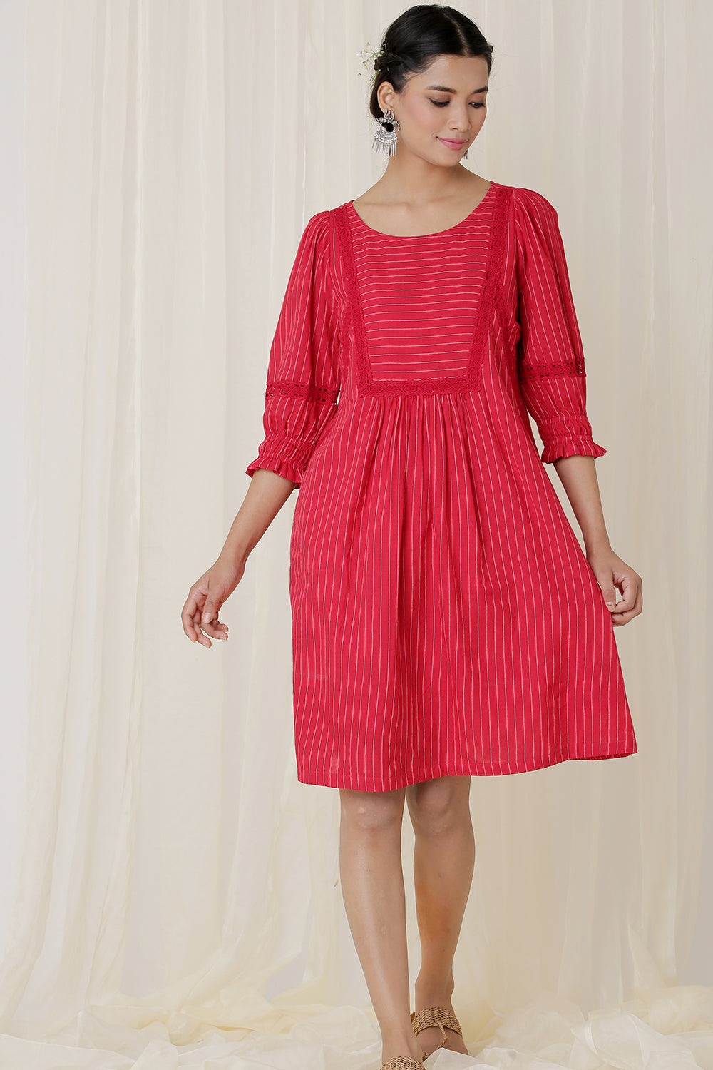 LACE YOK DRESS (RED)