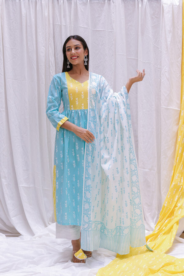 YELLOW YOK KURTA SET OF -2