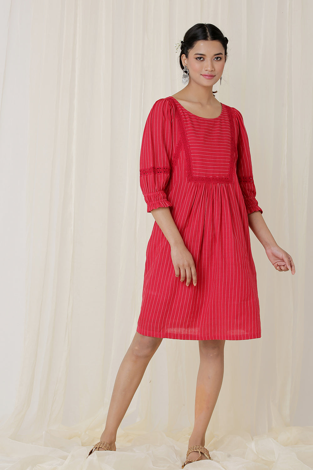 LACE YOK DRESS (RED)