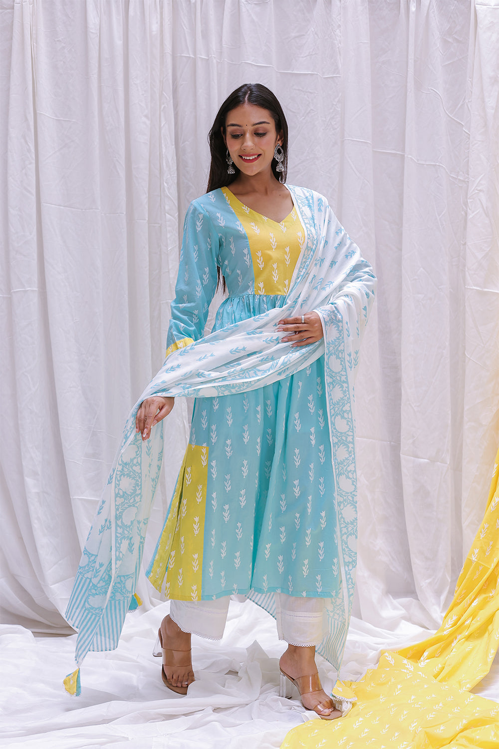 YELLOW YOK KURTA SET OF -2