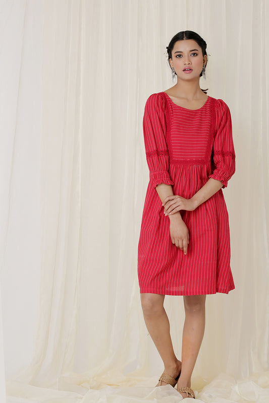 LACE YOK DRESS (RED)