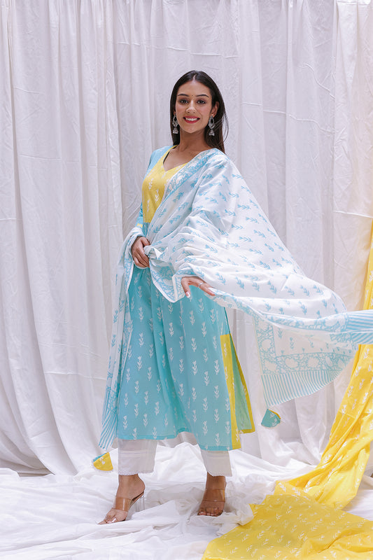 YELLOW YOK KURTA SET OF -2