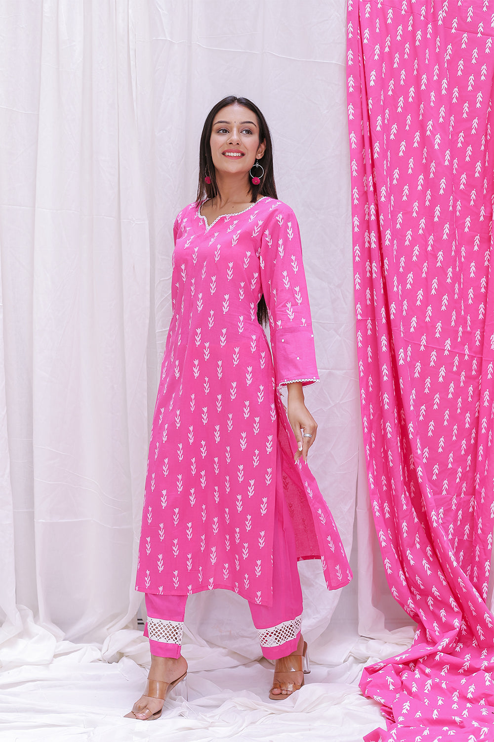 PINK KURTA SET OF-2