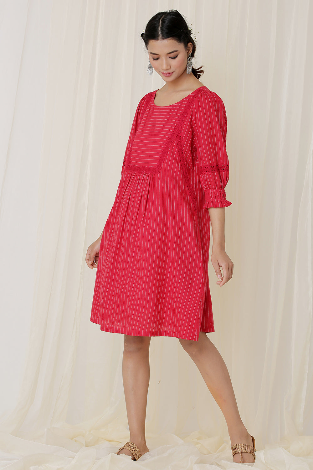 LACE YOK DRESS (RED)