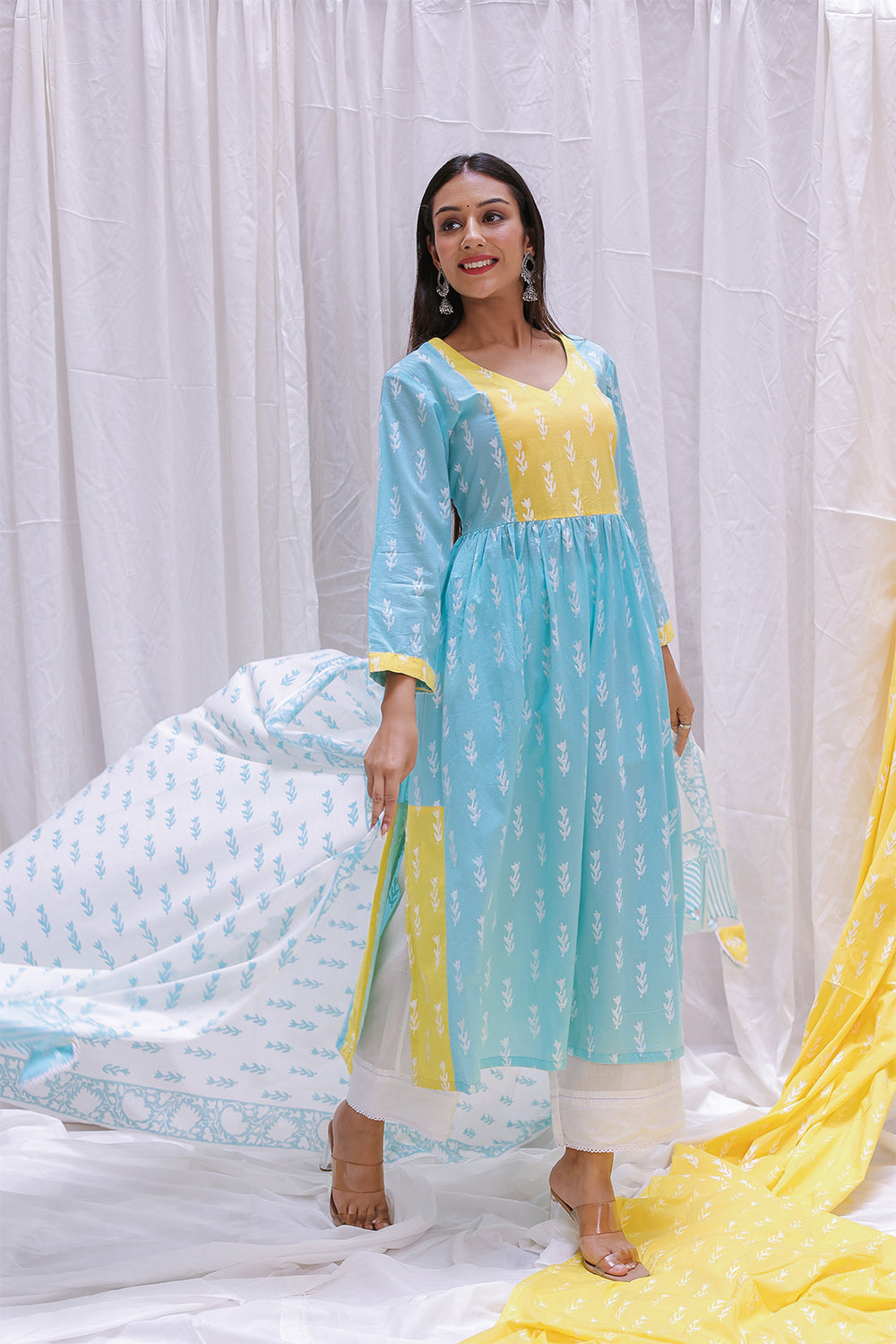 YELLOW YOK KURTA SET OF -2