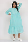 ROUND YOK DRESS SET OF-2  (WITH INNER SLIP)