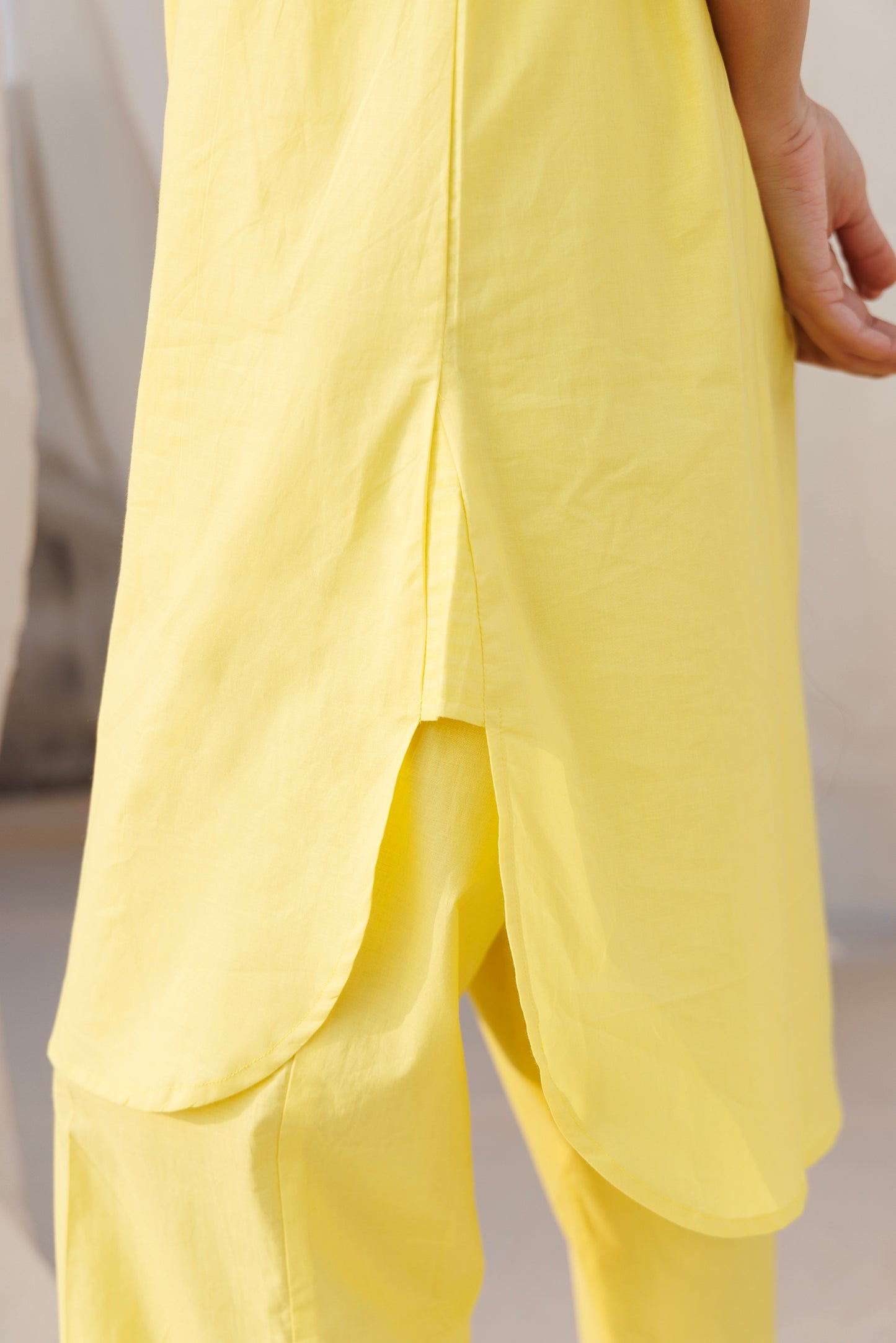 COLLAR KURTA SET