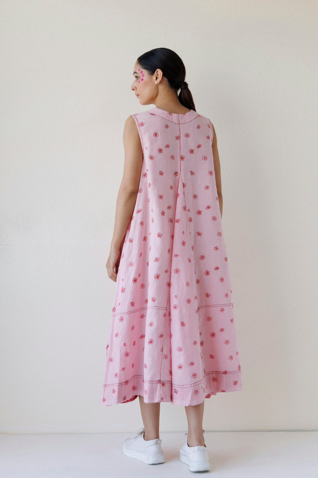 PINK A-LINE POCKET DRESS