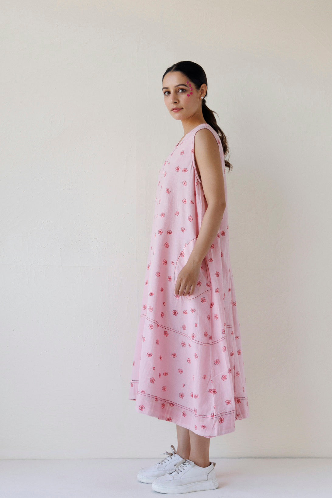 PINK A-LINE POCKET DRESS