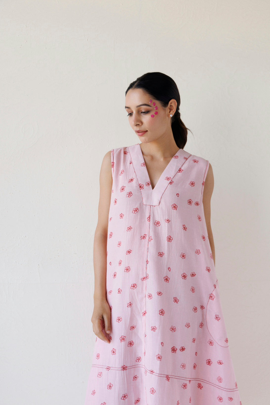 PINK A-LINE POCKET DRESS