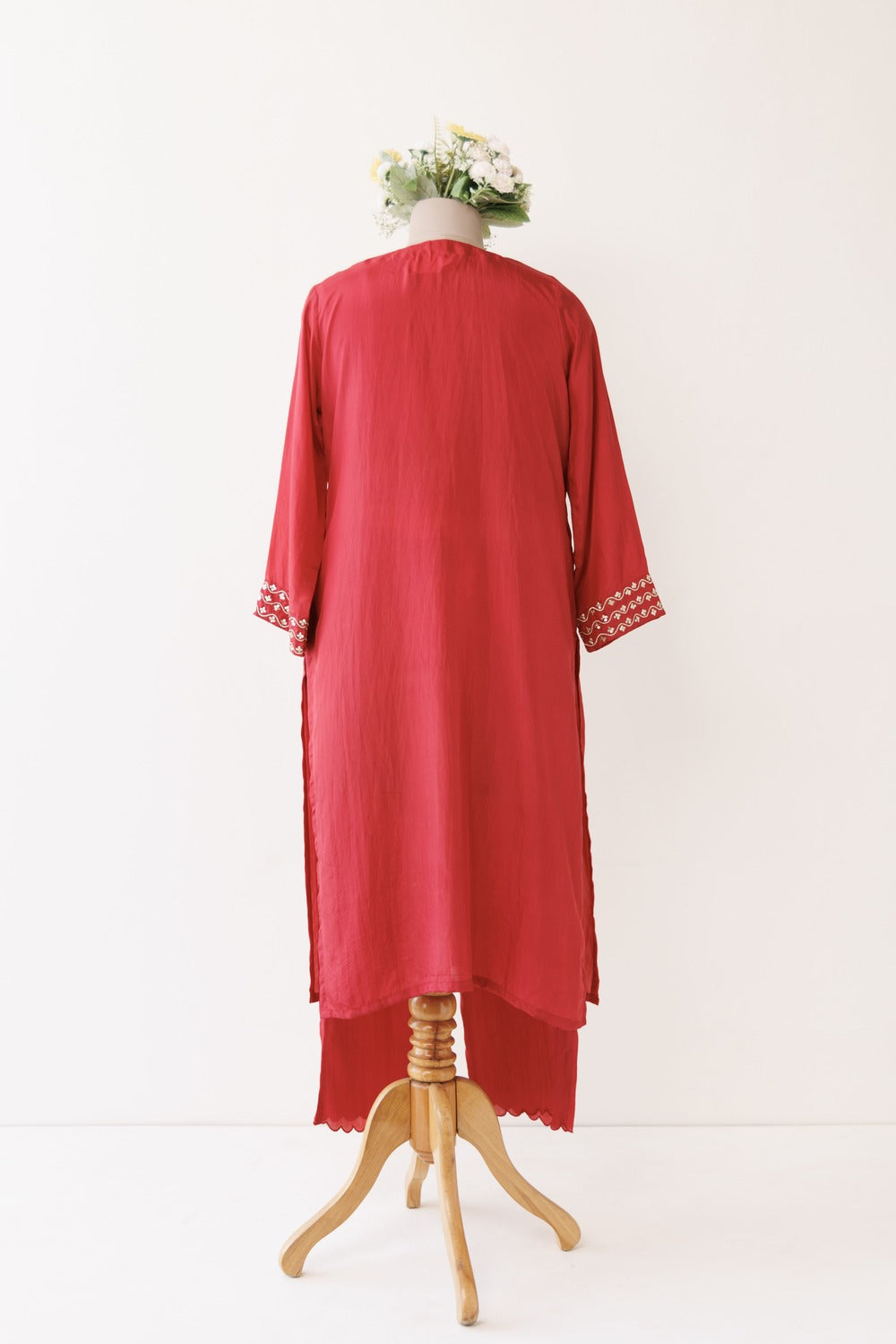 V' NECK KURTA SET OF -2