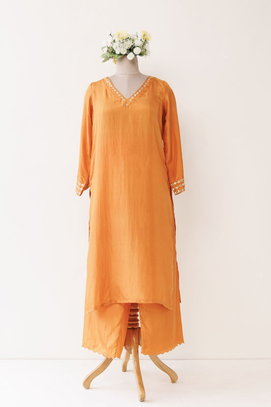 V' NECK KURTA SET OF-2
