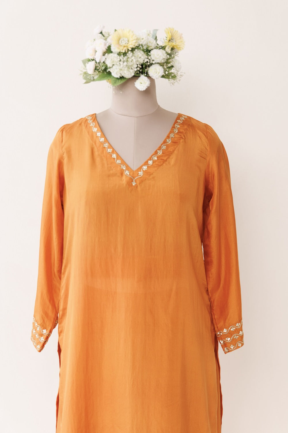 V' NECK KURTA SET OF-2