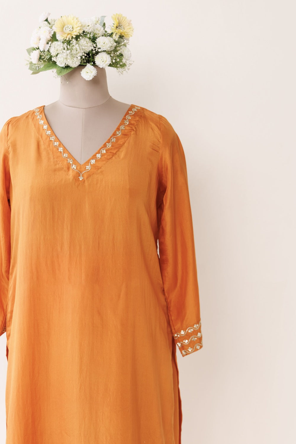 V' NECK KURTA SET OF-2