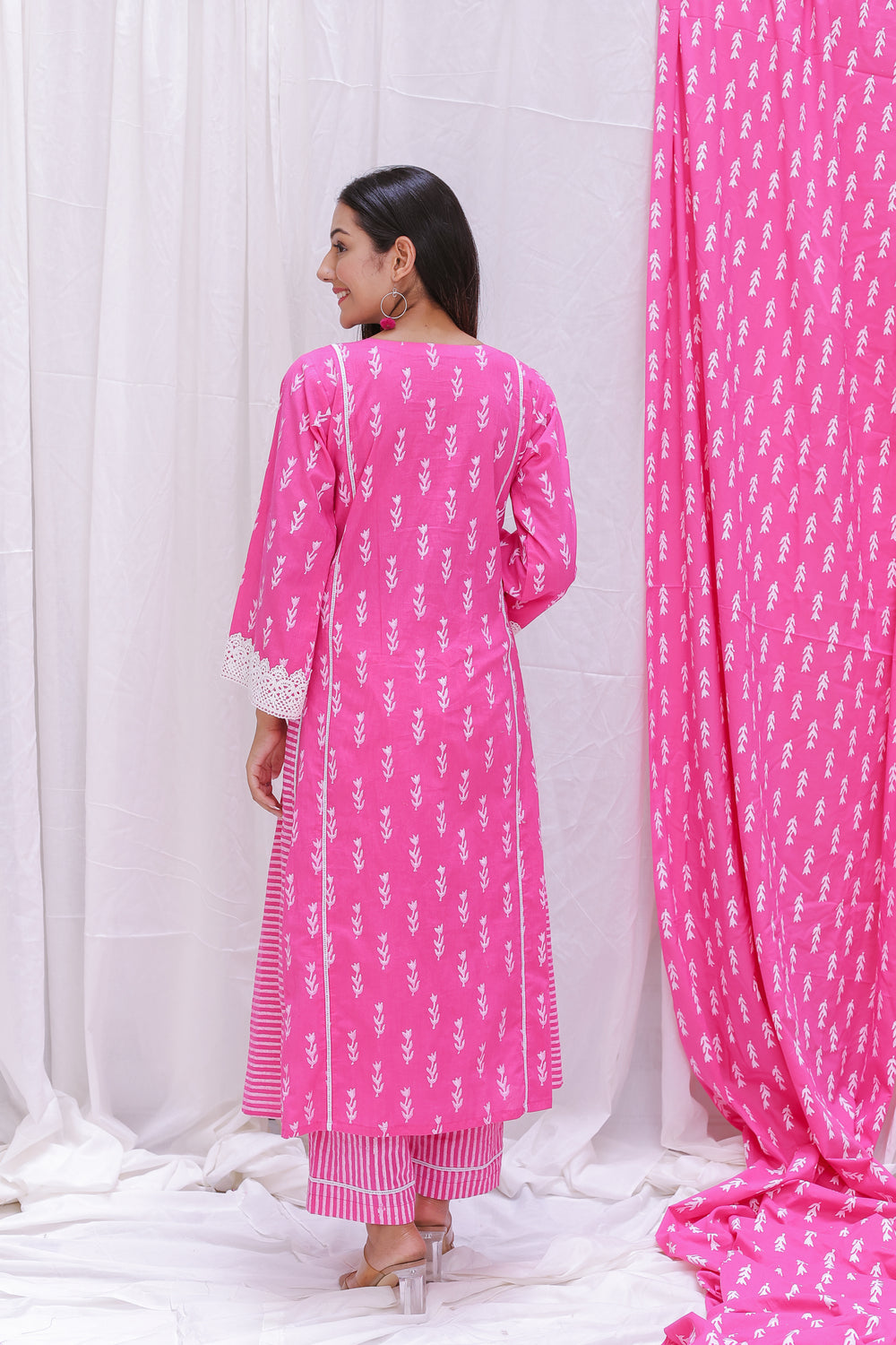SIDE PANEL STRIP KURTA SET OF-2