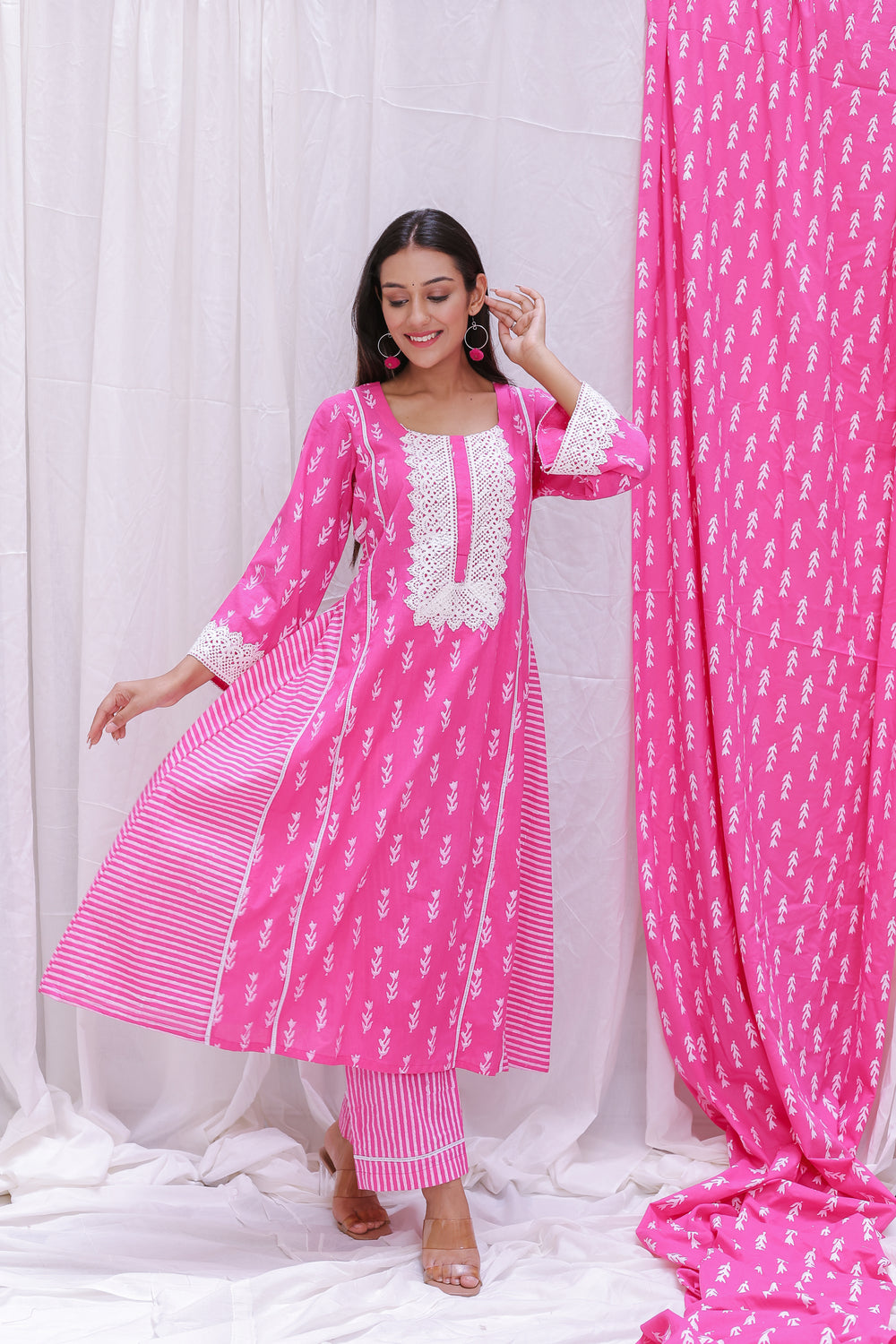 SIDE PANEL STRIP KURTA SET OF-2