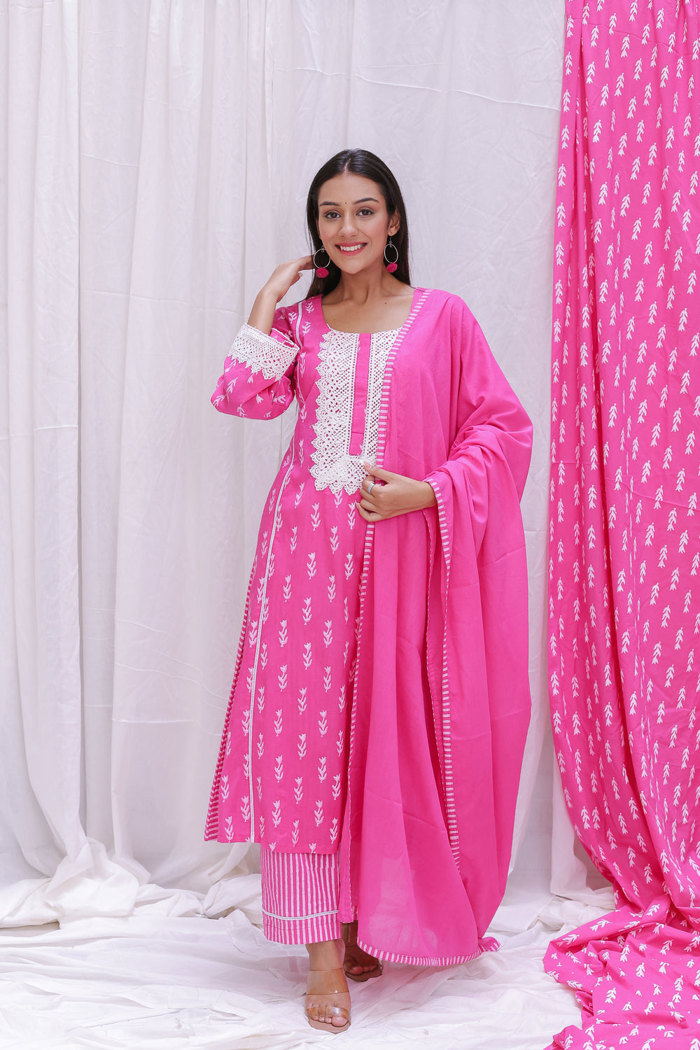 SIDE PANEL STRIP KURTA SET OF-2