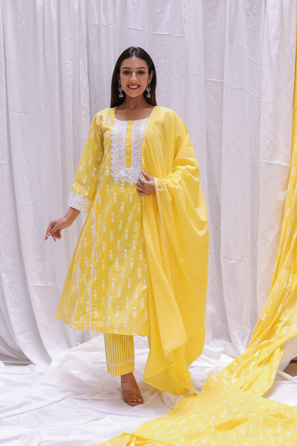 SIDE PANEL STRIP KURTA SET OF-2