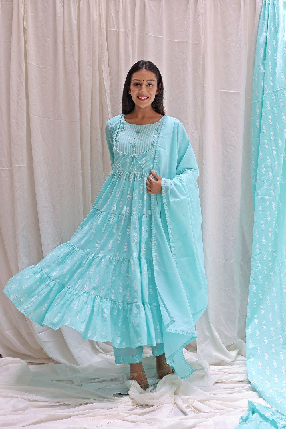 FLAIR ANARKALI KURTA SET OF-2