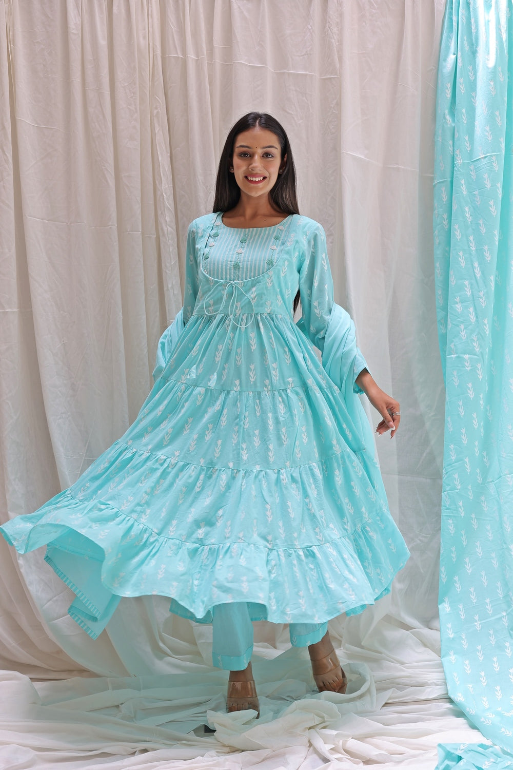 FLAIR ANARKALI KURTA SET OF-2
