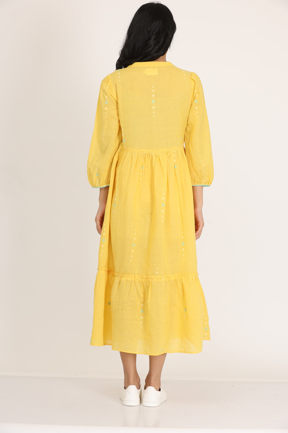 ROUND YOK DRESS SET OF-2  (WITH INNER SLIP)