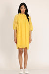 FRILL NECK SHORT DRESS