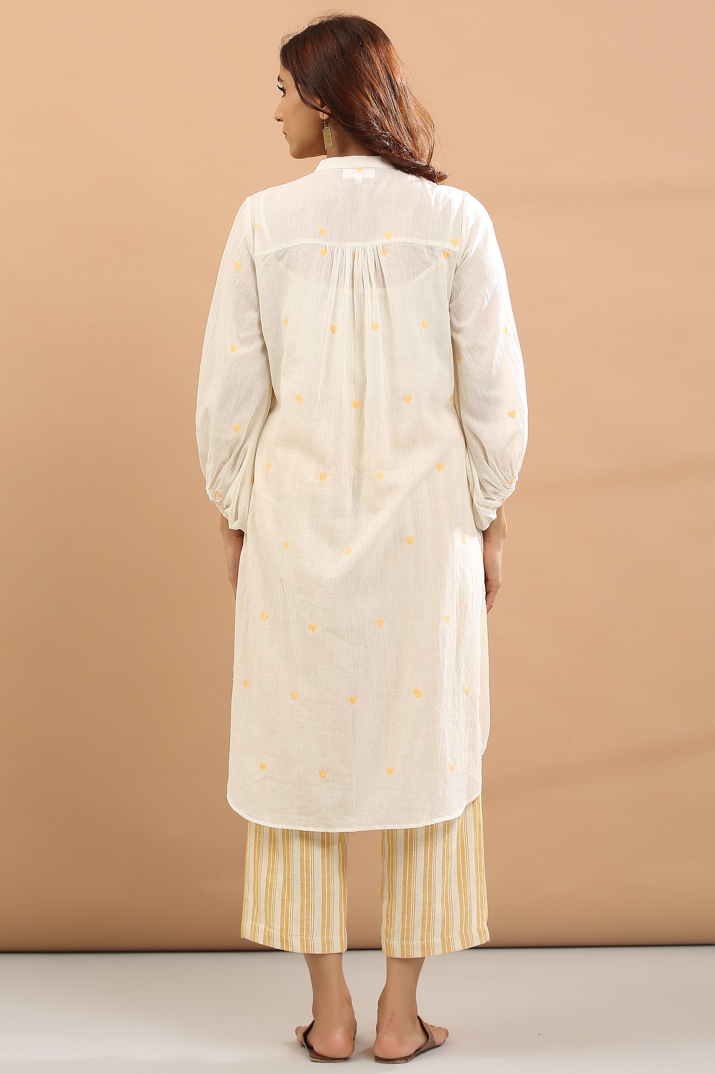 KURTA PANT SET -2(YELLOW HEART) + INNER