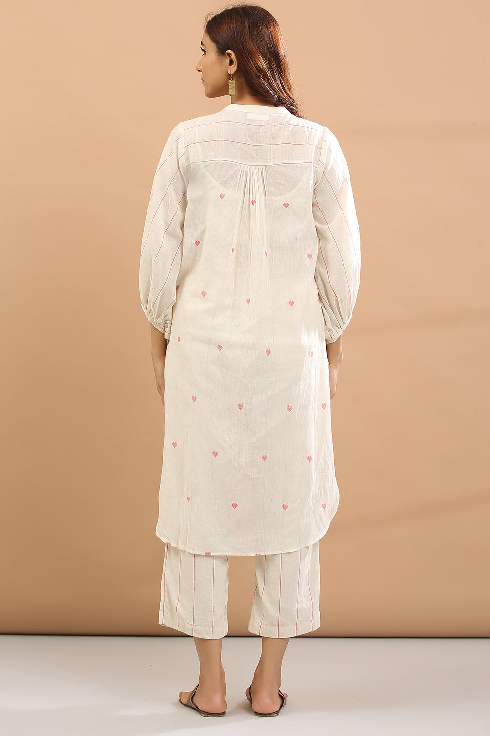 KURTA PANT SET -2 (RED HEART) + INNER