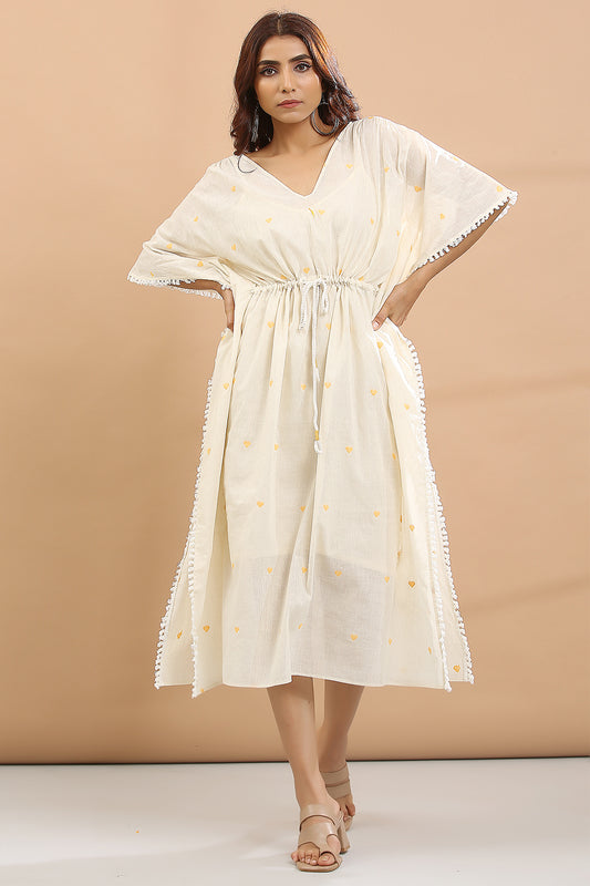 KAFTAN WITH INNER(YELLOW HEART)