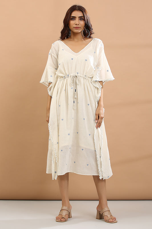 KAFTAN WITH INNER(BLUE HEART)