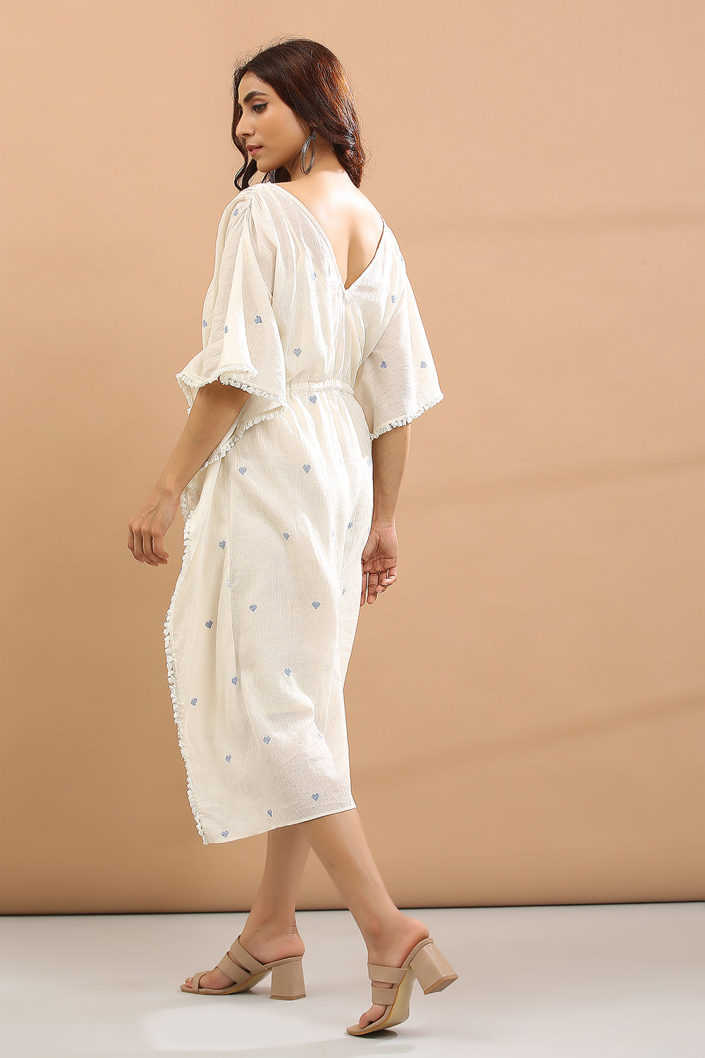 KAFTAN WITH INNER(BLUE HEART)
