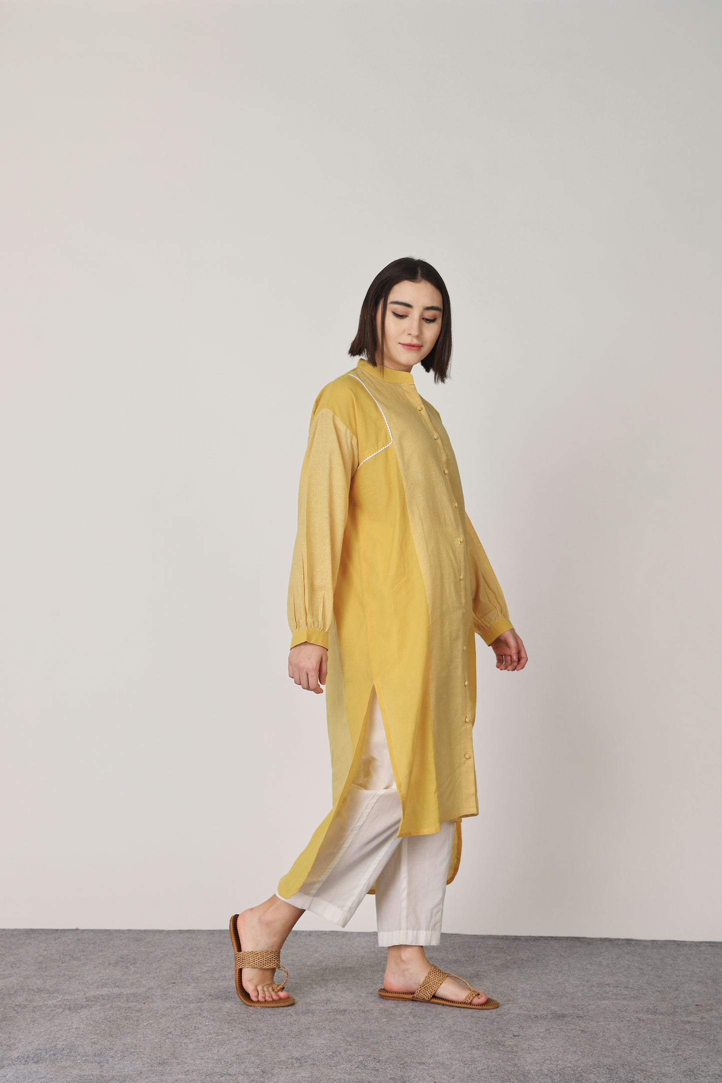 YELLOW KURTA SET OF 2