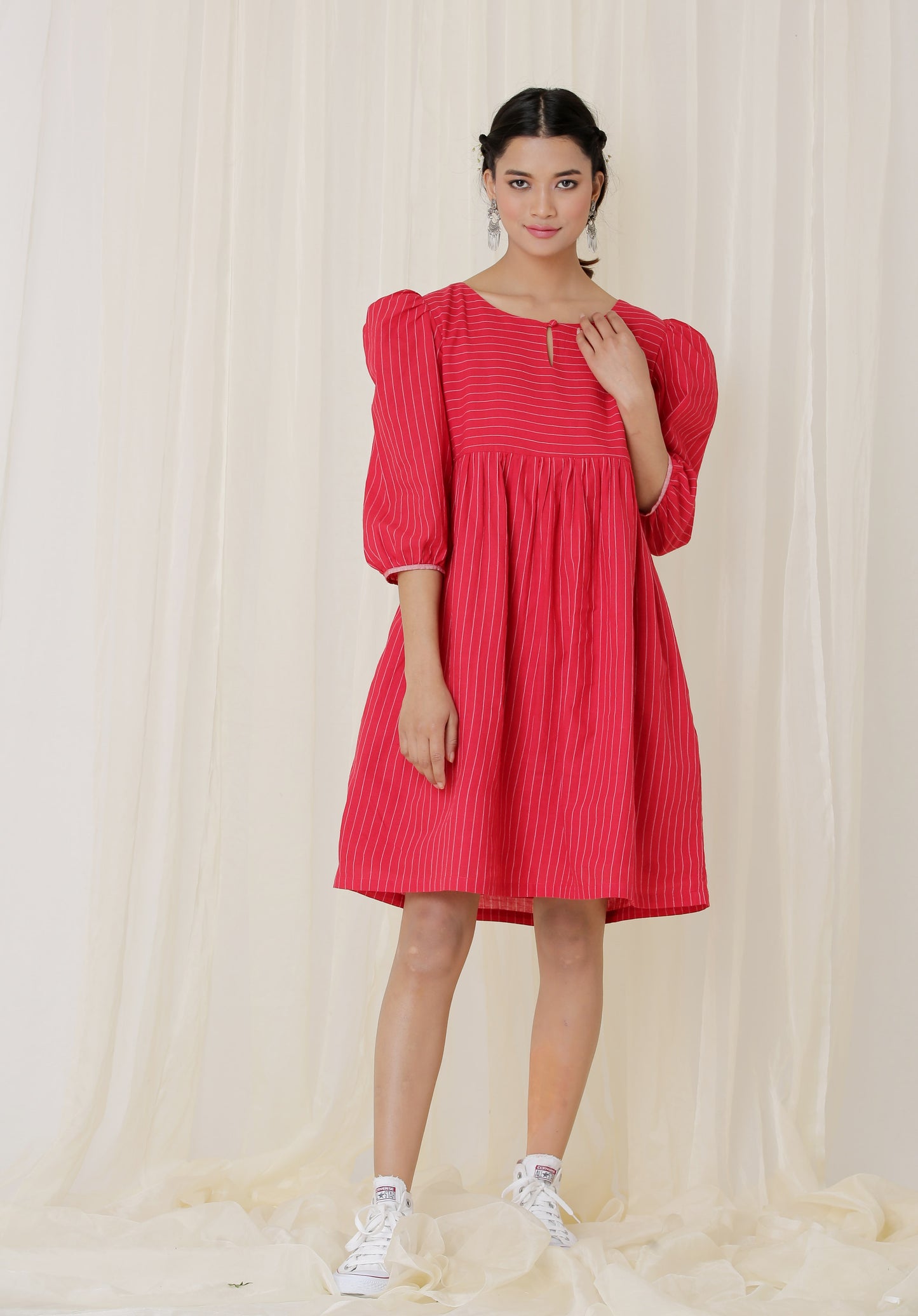 PUFF SLEVES DRESS