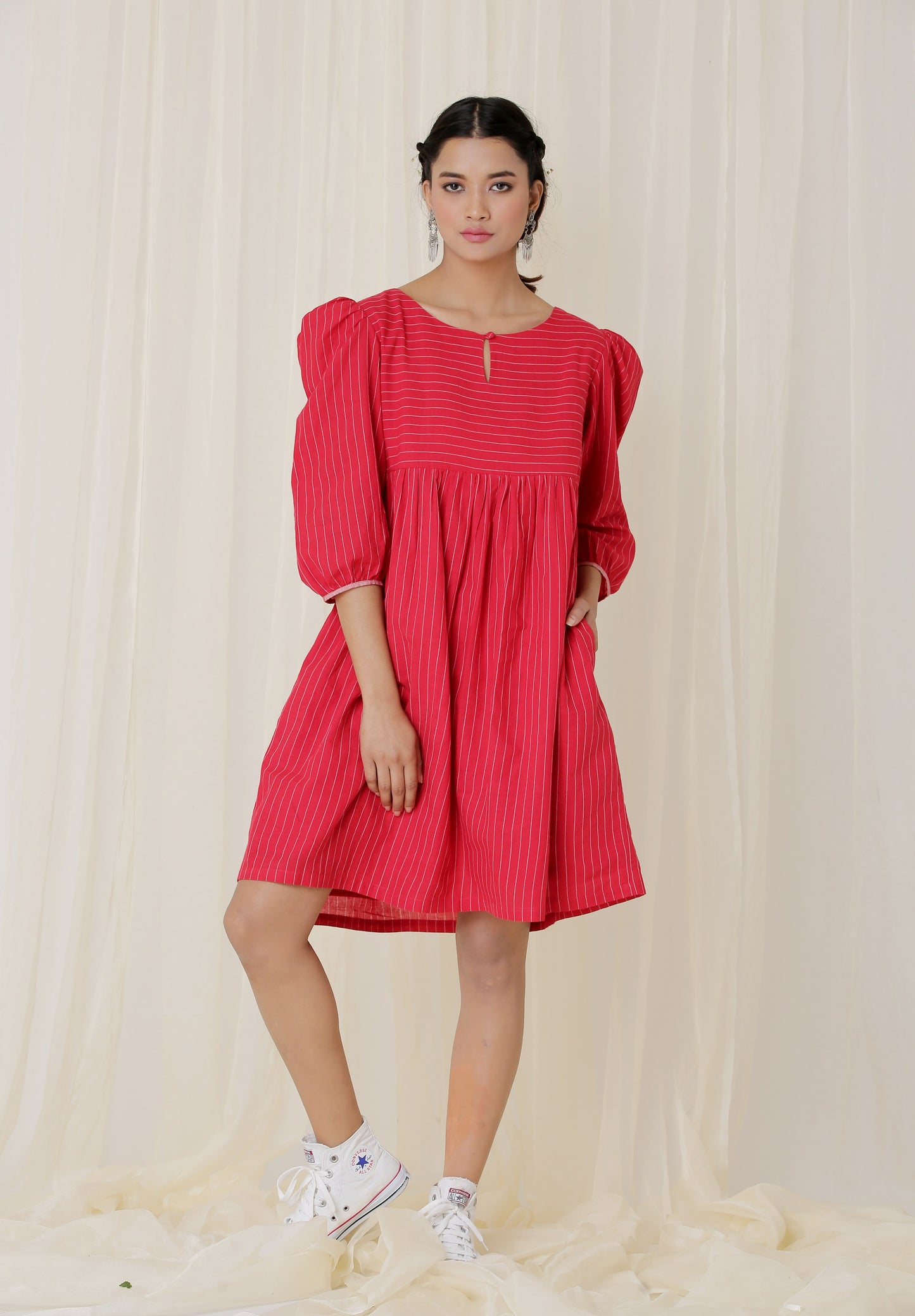 PUFF SLEVES DRESS