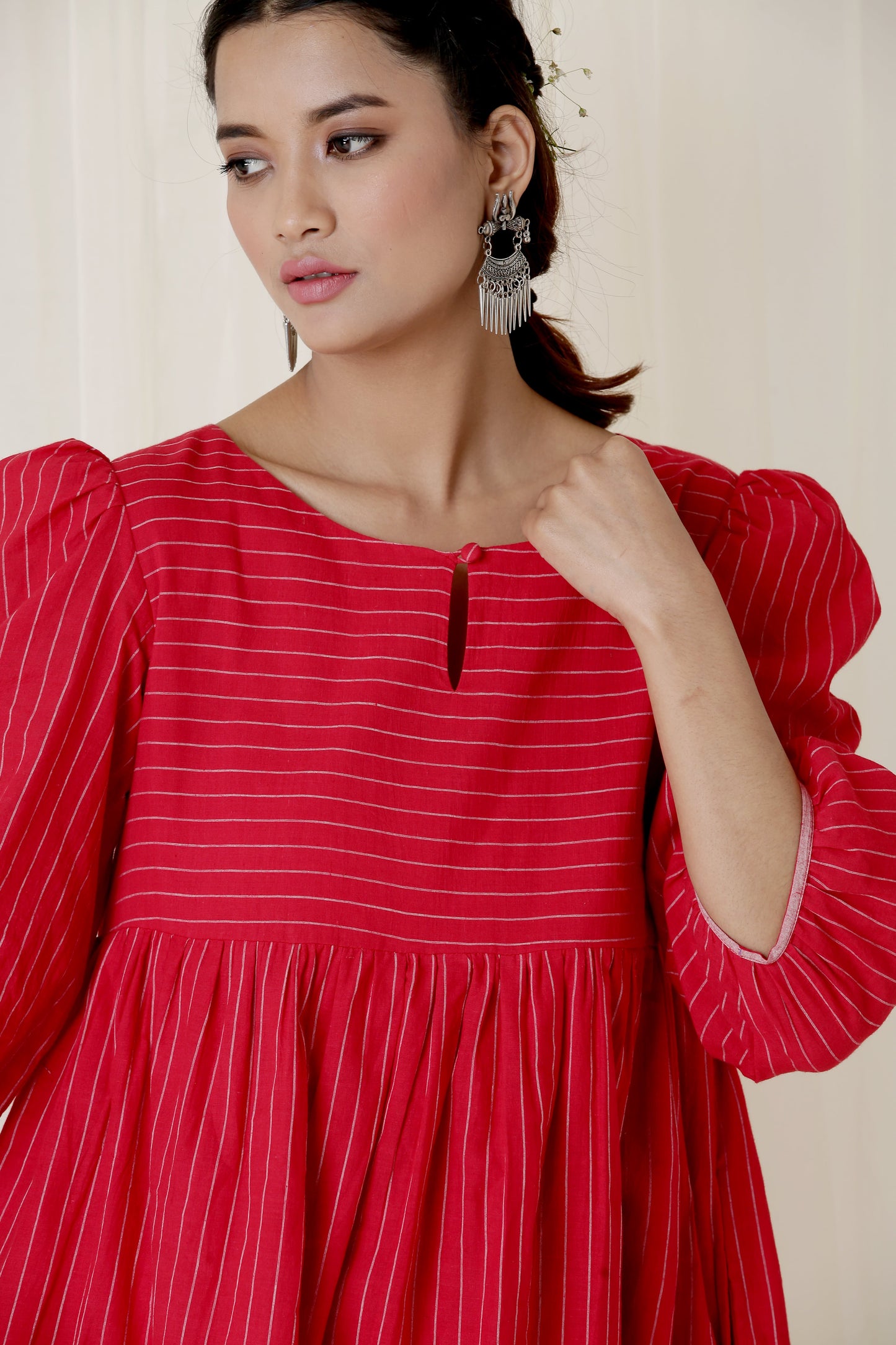 PUFF SLEVES DRESS